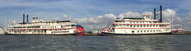NATCHEZ and City of New Orleans riverboats