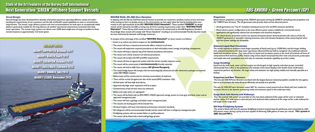 Harvey Gulf brochure inside