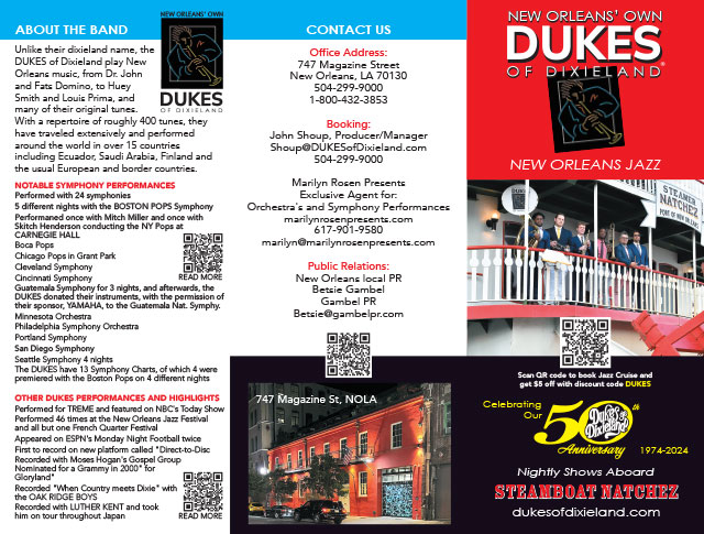 DUKES brochure outside