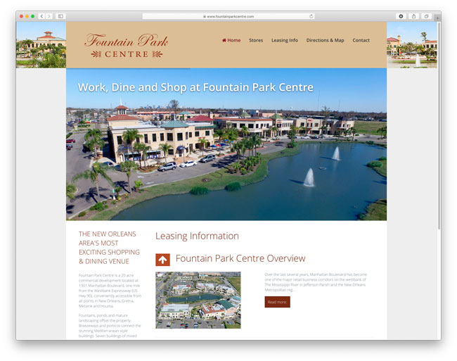 Fountain Park Centre website